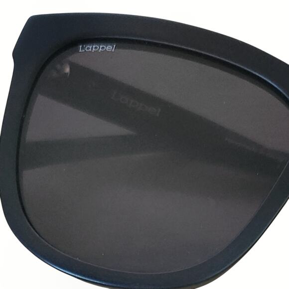 L'APPEL Eyewear Cote oversized matte black unisex handcrafted sunglasses w/ case - Picture 5 of 12